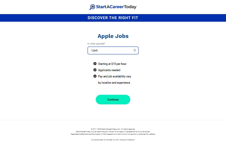 StartACareerToday - Apple Jobs - (US)