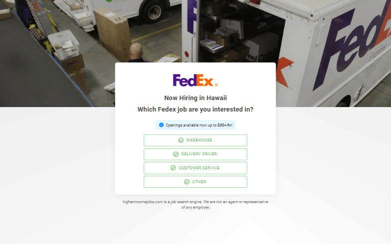HigherIncomeJobs - FedEx Jobs - (US)