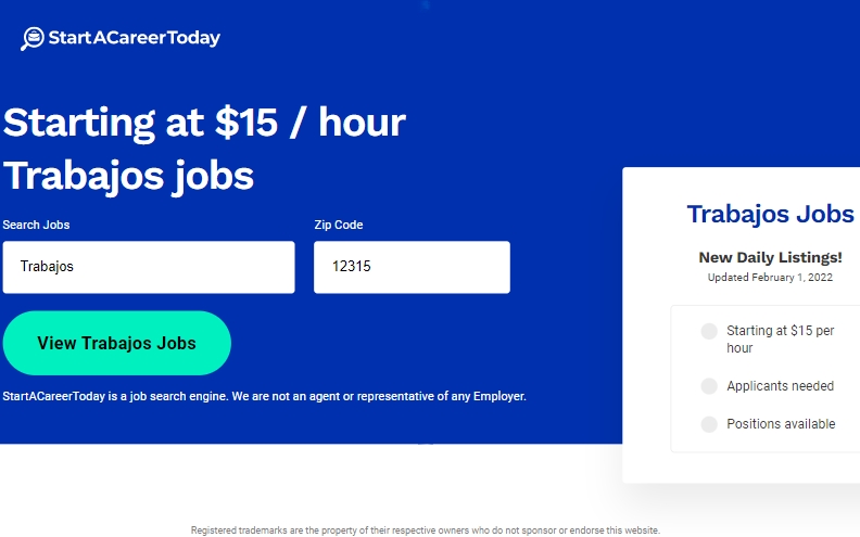 StartACareerToday - Trabajos - (US)