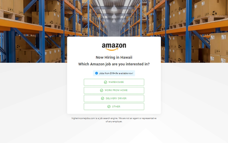 HigherIncomeJobs - Amazon From Home - (US)