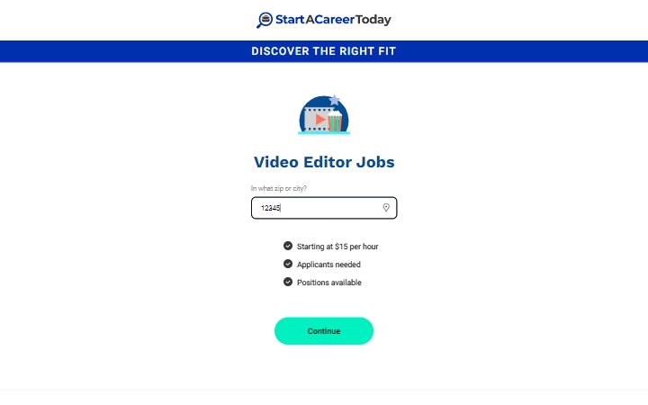 StartACareerToday - Video Editor Jobs