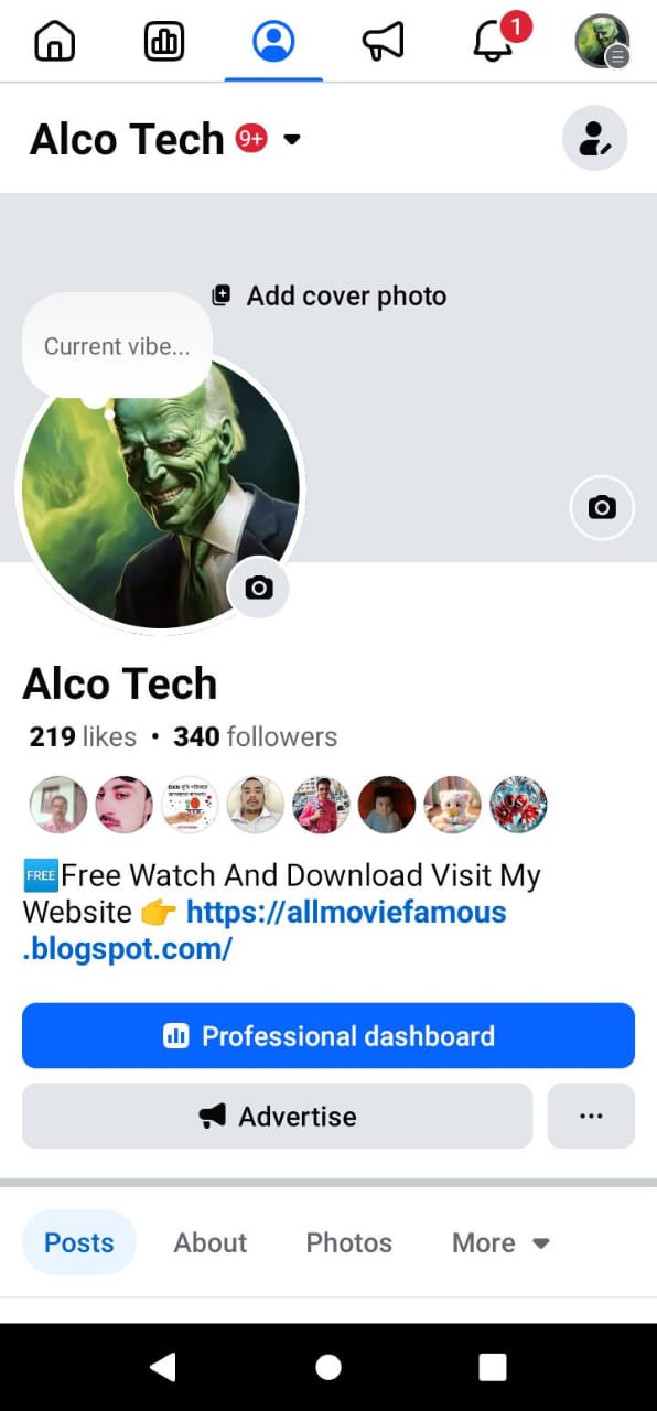 Facebook page follow